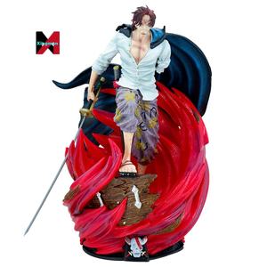 Figura de Shanks de pelo rojo de una pieza de Anime de 36cm, estatua de <span class=keywords><strong>Manga</strong></span> de escena de cuatro emperadores Gk, figura de acción de Pvc, modelo de decoración coleccionable - Product Image 1