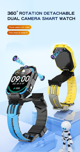 ساعة ذكية للأطفال GS35 بنظام أندرويد عالمي، شاشة 1.83 بوصة عالية الدقة، مكالمات فيديو، كاميرا مزدوجة قابلة للفصل بزاوية 360 درجة، نظام تحديد المواقع العالمي، واي فاي، زر طوارئ - Product Image 2