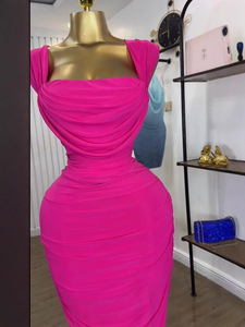 Women's Sleeveless Strapless Ruffled <b>Top</b> and Skirt 2-Piece Set Fashion - Product Image 5