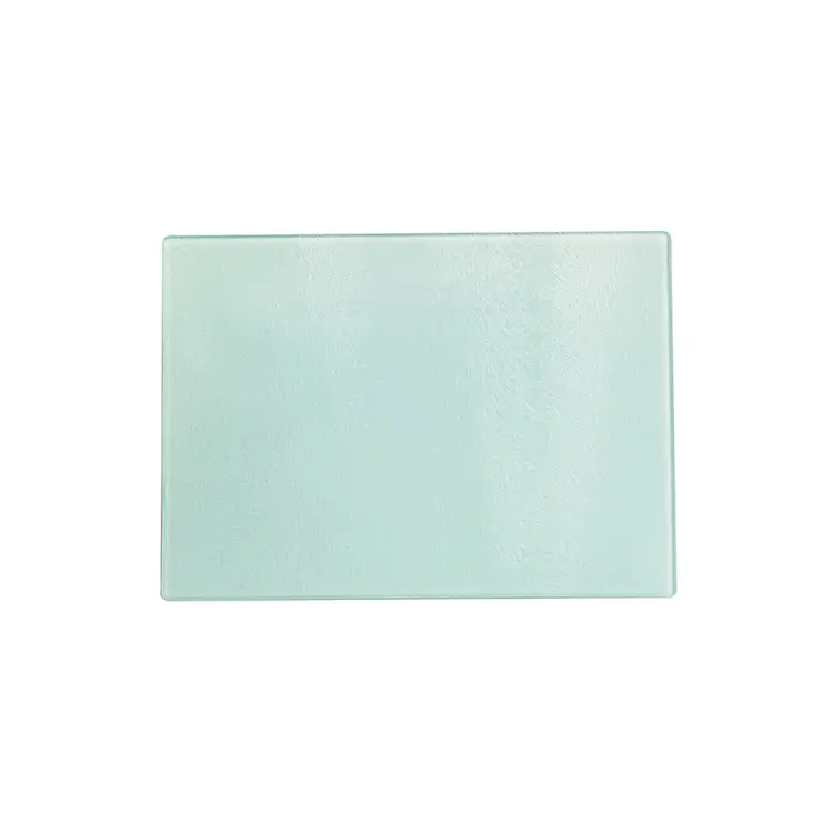 Tabla de cortar de vidrio en blanco de sublimación redonda rectangular templada personalizada de 28x38 cm