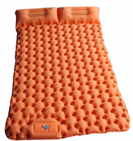 Matelas de camping gonflable TPU compact et imperméable pour 2 personnes avec pompe à pied, pliable, pour l'extérieur, vente en gros, fourniture d'usine OEM