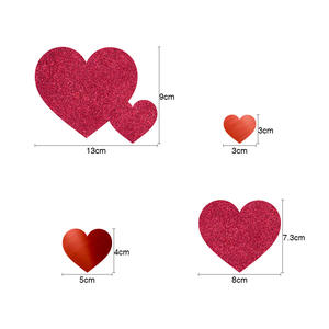 พวงมาลัยหัวใจตกแต่งวันวาเลนไทน์พวงมาลัยแขวน<span class=keywords><strong>2023</strong></span>กระดาษสัตว์เลี้ยงสีแดงสุขสันต์วันอีสเตอร์ตกแต่งปีใหม่ - Product Image 2