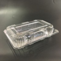 Prêt à expédier pas cher en plastique transparent BOPS à clapet boîte d'emballage en plastique de fruits conteneur de fruits boulangerie thermoformage emballage