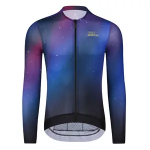 夏季回收定制男士骑行运动衫长袖ciclismo运动衫自行车运动衫制造商