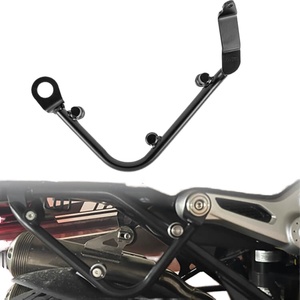 TERA Sacoche de moto universelle à fixation rapide en alliage d'aluminium de haute qualité, style vintage, avec support arrière, garantie 1 an - Product Image 1