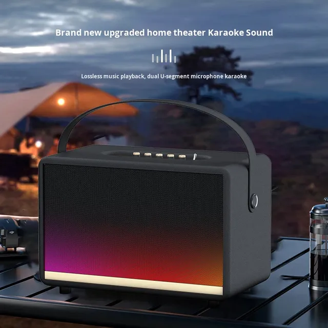 Professional A7 Pro Portable KTV Speaker 300W Wireless Mic DSP RGB LED Lighting 12H Playback Custom Logo Bulk Orders for B2B