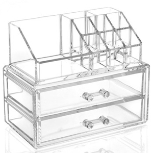Choice Fun Home Desktop Vanity Drawer contenitore in plastica Store <span class=keywords><strong>Organizer</strong></span> per trucco cosmetico <span class=keywords><strong>trasparente</strong></span> - Product Image 4