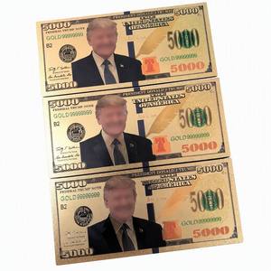 Billete Conmemorativo de 5000 Dólares del 45º Presidente, con Lámina Dorada, Tarjeta de Billete Federal, Regalo Coleccionable del Salón de la Independencia - Product Image 2