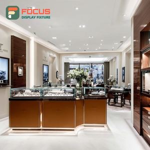 High Visibility Jewelry Retail Showcase System Metal Frame Brand Store Display Counter - Product Image 5