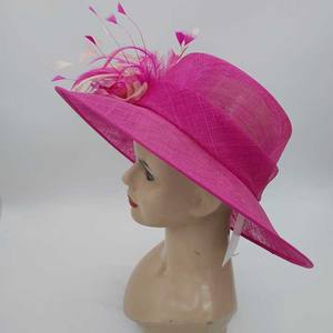 موضة جديدة للنساء قبعة كنيسة سيناماي الوردية الساخنة فستان ديربي كنتاكي عباءة الشمس فاسكيتور حفل زفاف شاي زهري - Product Image 5