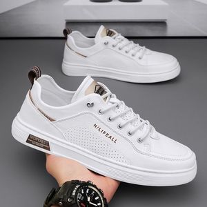 Sneakers Sportive Casual da Uomo con Tomaia in Pelle e Rete, Allacciate, <span class=keywords><strong>Scarpe</strong></span> da Corsa e da Passeggio - Product Image 3