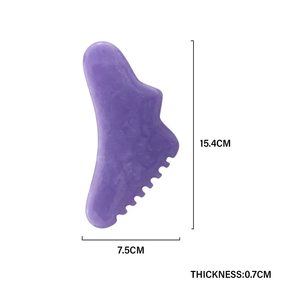 ODM OEM résine Gua Sha outil de Massage panneau de pierre de cristal naturel pour le soulagement musculaire du corps et du visage outil de rouleau de Jade - Product Image 5