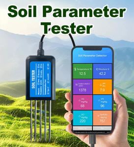 Testeur de sol intelligent 8 en 1 NPK PH Humidité Température Lumière du soleil Fertilité Connectivité USB Mobile pour l'agriculture - Product Image 2