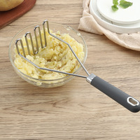 Triturador de Patatas de Acero Inoxidable Negro de Primera Calidad de 10.8 Pulgadas