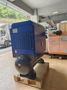 Airstone 3.7kw 4.5kw 5.5kw 7.5kw 5hp 6hp 7hp 10hp Allinone kombine Pm Vsd 1/3 faz vidalı hava kompresörü 2 tanklı - Product Image 2