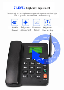 El Mejor Teléfono Fijo Inalámbrico GSM de Escritorio Multifunción de Bajo Costo con 2 Tarjetas SIM, <span class=keywords><strong>ETS</strong></span> 6588 - Product Image 4