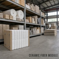 Module en fibre céramique blanche thermoformé, bloc d'isolation réfractaire résistant à la chaleur 1260°C, taille personnalisable pour usage industriel