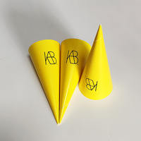 Customizable Disposable Paper Ice Cream Cone Crispy Sleeve for Perfectly Crisp Treats Handcrafted Paper Crafts