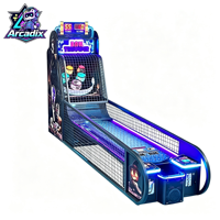 Machine de jeu d'arcade à monnayeur pour lancer de boules de bowling avec rédemption de tickets pour parc d'attractions