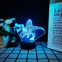 Lampe de chevet LED en acrylique pour chambre d'enfant, lumière douce et chaude, changeante de couleur, pour chambre à coucher et chambre de bébé