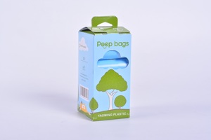Sacs à déjections canines biodégradables et compostables haute résistance, parfum lavande, pour l'élimination des déchets - Product Image 4