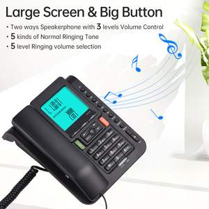 Schnurtelefonnummer Festnetztelefon <span class=keywords><strong>DTMF</strong></span>/FSK Doppelsystem unterstützt freisprechanlage/Radial/Blitz/Schnellwahlfunktion - Product Image 3