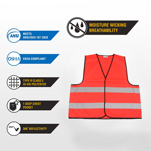 <span class=keywords><strong>Gilet</strong></span> de sécurité réfléchissant imperméable pour hommes, léger, haute visibilité, plusieurs tailles, OEM - Product Image 2