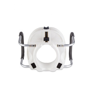 MSMT HDPE Portable <strong>Raised</strong> Bathroom <strong>Toilet</strong> <strong>Seat</strong> <strong>with</strong> 5\" <strong>Handle</strong> Arm <strong>Toilet</strong> Riser Lift <strong>Seat</strong> for Most <strong>Toilets</strong> Handicap Accessible - Product Image 3