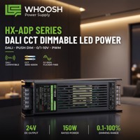 Alimentation LED sans ventilateur à tension constante 24V 5A 150W dimmable WHOOSH DALI IP20 pour intérieur