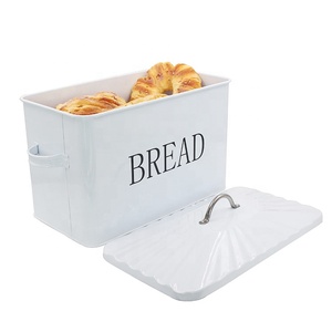 Bread Large Bread Box Extra Large Stylish Farmhouse Metal Bread Box For Kitchen Countertop