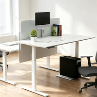 Table de travail électrique mobile moderne avec hauteur réglable pour poste de travail debout à domicile ou au bureau