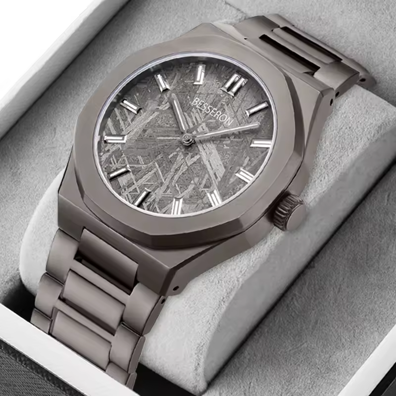 Black watch dial men watch