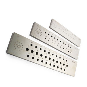 O.M.O. Italien 20/30 Löcher runde Form Metall Stahldrahtformung Zugplatte Goldschmiedengerät - Product Image 2