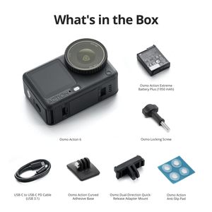 Caméra de vlog étanche Osmo Action 6 Standard Combo avec capteur 1/1.1 pouce 4K 120fps pour la plongée et les voyages - Product Image 6