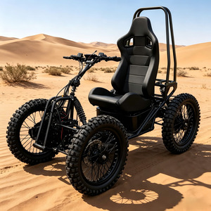 Nouveau design, kart tout-terrain à 4 moteurs, batterie au lithium 60V, scooter électrique tout-terrain pour adultes, pour personnes corpulentes, kart Equad - Product Image 1