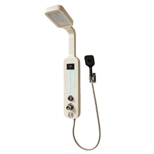 Conjunto de ducha inteligente con pantalla digital, ducha termostática rectangular con función de masaje para uso en hoteles y hogares. - Product Image 3