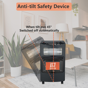 <span class=keywords><strong>Chauffage</strong></span> électrique/<span class=keywords><strong>gaz</strong></span> 2-en-1 LUOQI de haute qualité pour intérieur, maison, camping-car, salle de bain - Conception portable, chauffe rapidement la zone environnante - Product Image 2