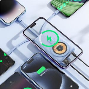 15 Wát di động bên ngoài pin 10000mAh Powerbank sạc nhanh sạc không dây Mini Magnetic ngân hàng điện với đứng - Product Image 5