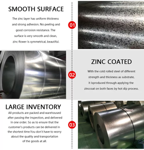 Dx51d z275 26 מד ציפוי כפול צבע צבוע ברזל ג 'י מתכת רול חם טבל סלילי פלדה מגולוון חם טבל לסליל קירוי - Product Image 5