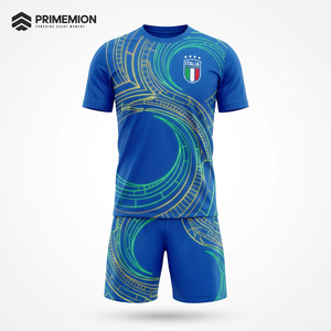 Tenues <span class=keywords><strong>de</strong></span> football à séchage rapide, anti-UV, à manches courtes, unisexes, version fan, pour les entraînements et les matchs - Product Image 3