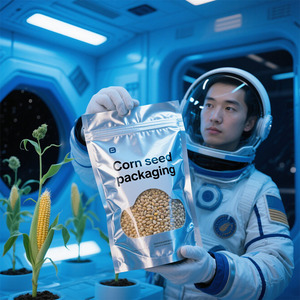 HD hạt giống nông nghiệp bao bì đáy phẳng túi nhựa Ziplock Logo tùy chỉnh Mờ/sáng ba chiều túi nhựa kỹ thuật số - Product Image 3