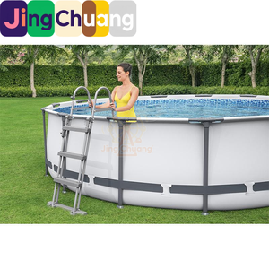 <span class=keywords><strong>Piscine</strong></span> ronde extérieure Jingchuang56950 avec filtre, pompe et escalier, également utilisable comme bassin à poissons - Product Image 3