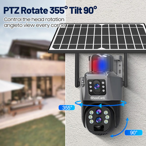 Wholesale 8MP 4g Three <strong>Lens</strong> 10x Zoom Outdoor Solar Camera Waterproof Ip66 <strong>Pir</strong> CMOS Automatic Tracking Ptz Solar Cctv Camera - Product Image 2