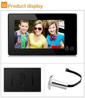 Caméra de visiophone intelligente Anjielo 2MP avec écran TFT LCD 4,3 pouces, vision numérique couleur, visualisation en un clic pour surveillance grand angle de la porte, vision nocturne