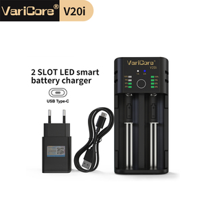 VariCore V20i 18650バッテリー充電器Li-ion4.2V用18650 26650 21700 18350 14500 1.2V AA AAA <span class=keywords><strong>Nimh</strong></span>/cdバッテリー - Product Image 1