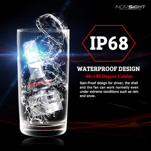 Kits de phares LED Novsight <span class=keywords><strong>Nighteye</strong></span> N9 60W 6500K 10000LM pour voiture Ampoules H4 H7 H11 & Hb3 Accessoires d'éclairage automobile - Product Image 4