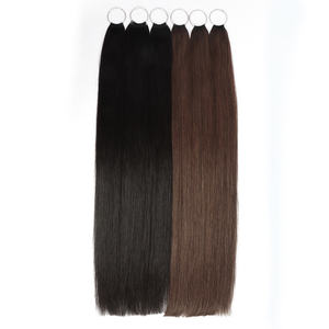 <span class=keywords><strong>100</strong></span>%天然人毛フェザーエクステ ソフトストレート ダブルドローン Hフェザー人毛エクステ - Product Image 2