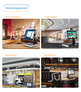 ร้านค้ามืออาชีพ11.6นิ้ว<span class=keywords><strong>ท</strong></span>ั้งหมดในหนึ่งหน้าจอสัมผัสคู่ POS Terminal ลง<span class=keywords><strong>ท</strong></span>ะเบียนเงินสด - Product Image 5