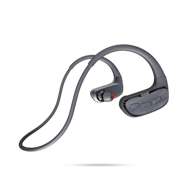 SM808 Pro+ IPX8 Swimming Headphones, Wireless Bone Conduction, 32GB MP3 Player with Bluetooth Calling, Ear-Hook Headset