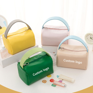 Nuova Borsa per Trucchi e Cosmetici da Viaggio per Donne, Personalizzabile con Logo, in PU con Cerniera, Ottagonale, Portatile ed Ecologica, Disponibile in Diversi Colori - Product Image 1